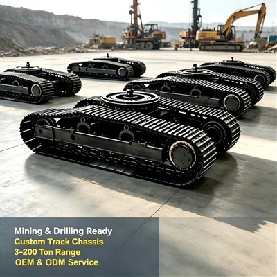 Rotary Drill Crawler Track Frame Assembly